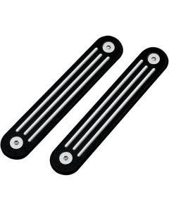 Pro-One Pro 1 Black Ball Milled Turn Signal Eliminators Harley Batwing 06-18 FLH/T/X