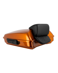 Amber Whiskey Razor Tour Pack Slim Backrest Black Hardware for Harley® FLH '97-'24