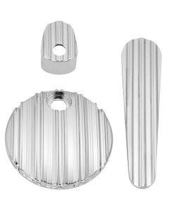 Arlen Ness Chrome 10 Gauge Dash Accessory Pack Ignition Fuel Door Dash 14-17