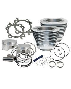 S&S Cycle 4" Sidewinder 100" Big Bore Kit '99-'06 HD® Big Twin Cam Silver | 910-0642 / 910-0596