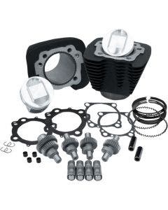 S&S Cycle Wrinkle Black 1200cc To 1250cc Hooligan Big Bore Kit XL 00-19