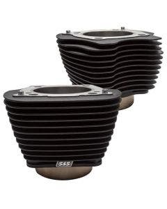 Buy S&S 910-0683 Black w/ No Highlight Fins 4 1/4" Bore Cylinders M8 Harley 0931-0837 09310837 483260 Harley power gain engine mod davidson softail dyna touring sportster from Eastern Performance Cycles. Great prices and free shipping!