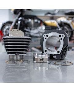 Buy S&S 910-0733 Black w/ Highlight Fins 128" Big Bore Kit for M8 117" Harley 0931-0836 09310836 483259 Harley power gain engine mod davidson softail dyna touring sportster from Eastern Performance Cycles. Great prices and free shipping!
