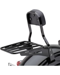 Cobra 02-3500B Black Rear Luggage Rack for Cobra Sissy Bar Metric Cruiser