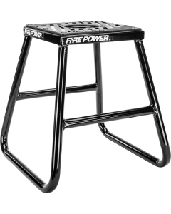 Fire Power Steel Moto Stand Black MX Off Road Non-Slip 16" Tall 61-0800