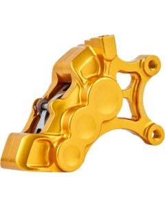 Arlen Ness 02-204 Gold 6-Piston Caliper for 14" Disc Front Right Harley & Custom