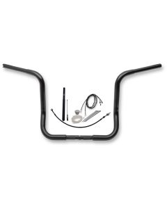 FBI Fat Baggers Black 14" EZ Install Round Handlebar Pckg Harley FLH 21-22
