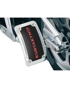 Kuryakyn 9251 Chrome Lighted Curved Vertical Side Mount (ea) Harley & Metric