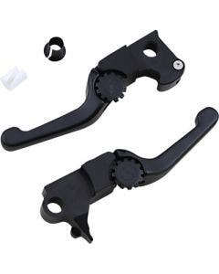 PSR 12-01665-22 Black Anthem Shorty Lever Set Pair Harley FLSTNE FXSBSE 2014