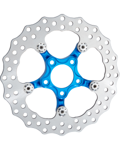 Arlen Ness Blue 11.5" Spider Series Rotor 4 Harley 00-14 Touring/Softail/Dyna 