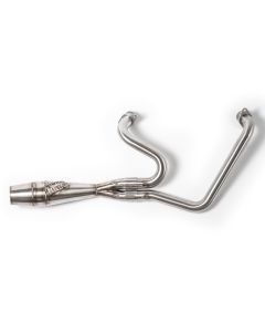 Sawicki Brushed SS 2 into 1 Shorty Cannon Exhaust System Indian Challenger 20-Up