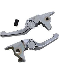 PSR 12-01663-20 Chrome Anthem Shorty Lever Set Pair Harley FLSS FLSTFBS 2017