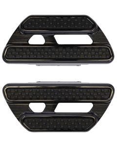 Arlen Ness Black Method Passenger Floorboards 4 Harley 80-24 Touring Softail