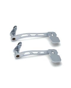 Kuryakyn 9648 Chrome Girder Extended Brake Lever Pedal Harley 14-19 w/ Lowers