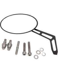 Pro One 102322AB Weekend Warrior Billet Aluminum Left Oval Mirror Harley