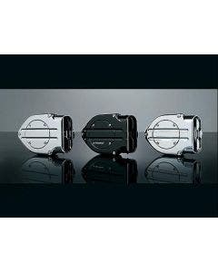 Kuryakyn Chrome Hyperchargers With Blood Groove Chrome Trap Doors (ea)