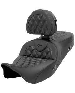 Saddlemen Carbon Fiber LS Heated Roadsofa Seat W/Backrest Harley 08-23 Touring