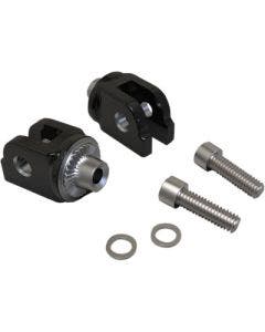 Ciro 60018 Foot Peg Mount Black Steel Rider Footrest Harley Softail 18-Up