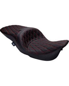 Drag Freedom Touring Double Diamond Red Thread Seat 4 Harley 97-07 Touring