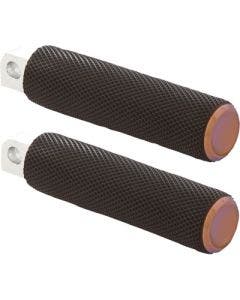 Arlen Ness 07-905 Knurled Footpegs Titanium Universal Male Mount