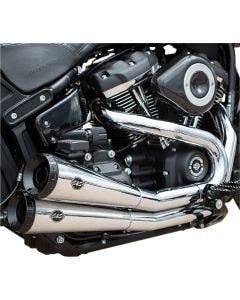 S&S Cycles 550-0816A Chrome Grand National 2-2 Full Exhaust Softail M8 18-Up