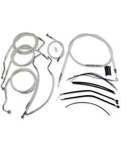 Magnum Sterling Chromite Complete 18"-20" Handlebar Installation Kit 14-15 FLHR