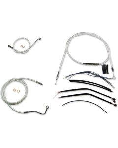 Magnum Sterling Chromite Complete 12"-14" Handlebar Installation Kit 14-15 FLHR