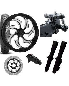 RC 26 Assault Eclipse Wheel Tire Neck Rake Front End Package Harley Single Side