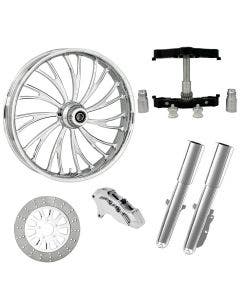 Axxis Chrome 23" Wheel Tire Single Side w/ Raked Triple Trees Lowers & Sliders
