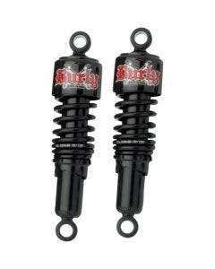 Burly Brand Black Slammer Rear Suspension Shocks 10.5 Harley FLH/T 84-16