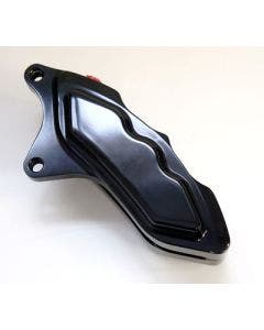 HHI Hawg Halters 6 Piston Black Left Side Caliper Harley Big Twin 13" 00-20