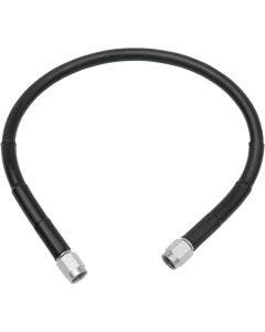 Drag Universal Black Vinyl 10" Stainless Steel Brake Line w/ AN-3 Fittings Ends