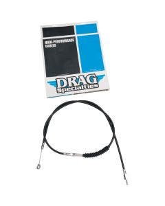 Drag Black Vinyl 72 Long Plus + 10" Longer Clutch Cable for Harley 08-13 FLH/T