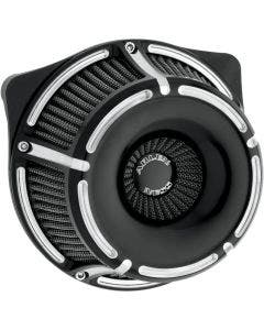 Arlen Ness Inverted Slot Track Black Cut Stage 1 Air Cleaner Harley XL 91-16