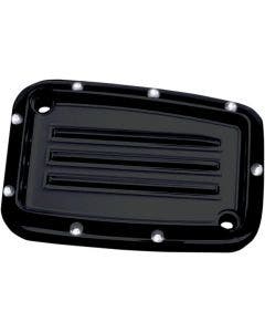 Covingtons Customs Black Dimpled Front Brake Master Cylinder Cover Harley 17-19