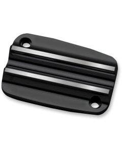 Covingtons Customs Black Finned Front Clutch Master Cylinder Cover Harley 17-Up