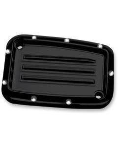Covingtons Customs Black Dimpled Front Clutch Master Cylinder Cover Harley 17-19