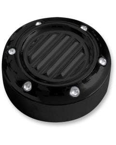 Covingtons Customs Black Dimpled M8 M Eight Oil Dip Stick Cover Harley 17-19