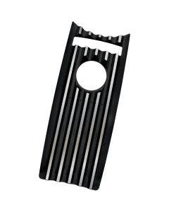 Covingtons Customs Finned Black Dash Insert Cover Harley Road King FLHR 08-17