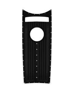 Covingtons Customs Dimpled Black Dash Insert Cover Harley Road King FLHR 08-17