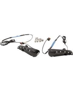 Covingtons Customs Black Flush Front Billet Turn Signals Harley Road Glide 15-17
