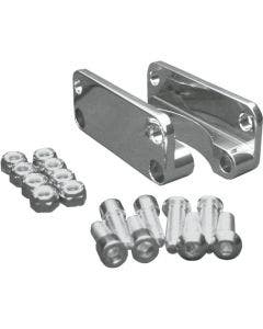 Covingtons Chrome Front Fender Brackets Adapters for 21" Wheel 03-13 Harley CVO