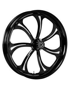Colorado Customs Black Cut BW Manhattan Wheel & Tire Package for Harley Models 