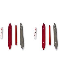 Custom Dynamics CD-BL8C-RR Chrome Tru-Flex Rear 8" LED Tail Lights Universal 