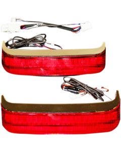 Custom Dynamics CD-SB-HD-CR Chrome/Red Saddlebag LED Accent Light 97-13 Touring