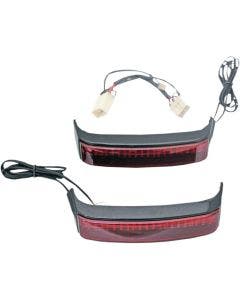 Custom Dynamics CD-SB-SS8-BR Black/Red Saddlebag LED Accent 09-13 Harley CVO