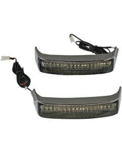Custom Dynamics CD-SB-SS8-BS Black/Smoked Saddlebag LED Accent 09-13 Harley CVO