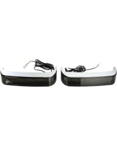 Custom Dynamics CD-SB-SS8-CS Chrome/Smoked Saddlebag LED Accent 09-13 Harley CVO