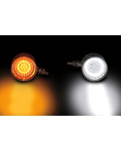 Custom Dynamics CDBB-13 Chrome 2.25" LED Turn Signal Marker Lights Universal Fit