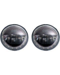 Custom Dynamics CDTB-45-IH-B Black Tru-Beam 4.5" LED Passing Lamps 15-19 Indian